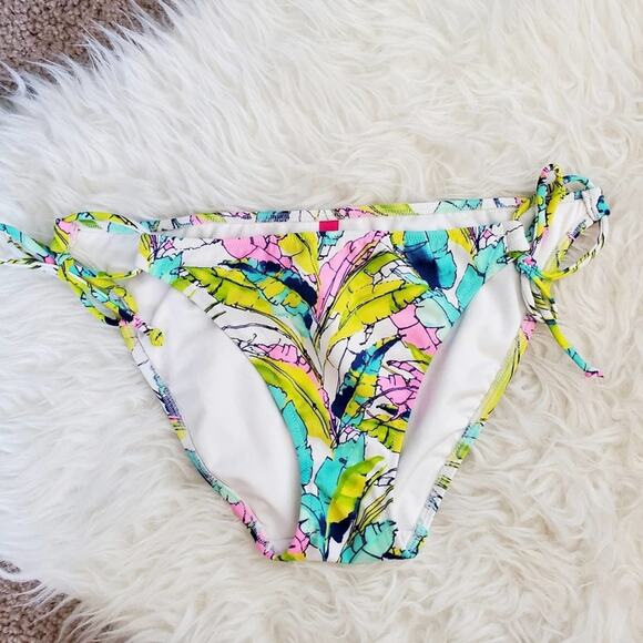 Victoria Secret Plant Casual Everyday Bikini Bottom Size Medium Women Blue - Picture 1 of 5